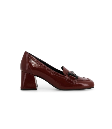 Mocassino donna in vernice bordo v5727z