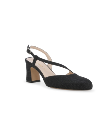 Décolleté donna in tessuto galassia nero x517q