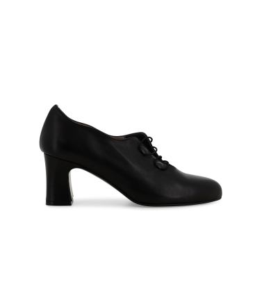 Décolleté donna in pelle nero x5216z