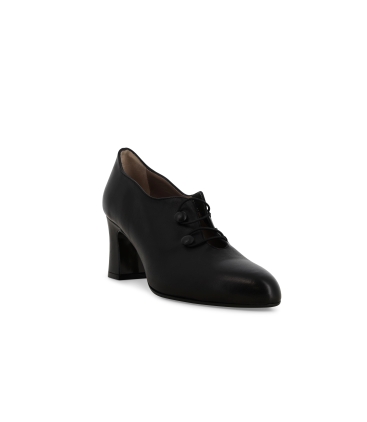 Décolleté donna in pelle nero x5216z