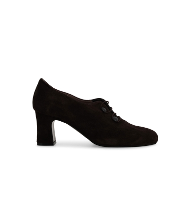 Décolleté donna in camoscio marrone x5216z
