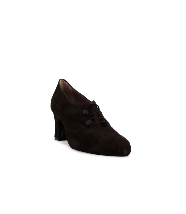 Décolleté donna in camoscio marrone x5216z