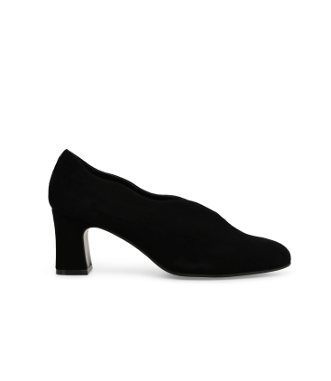 Décolleté donna in camoscio nero x5222z