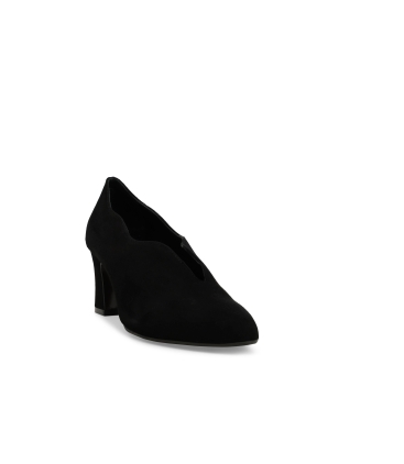 Décolleté donna in camoscio nero x5222z