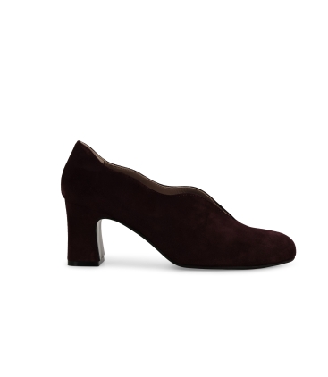 Décolleté donna in camoscio bordo x5222z