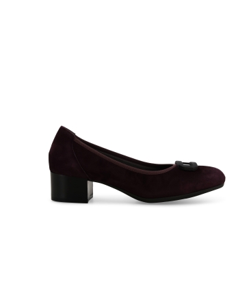 Décolleté donna in camoscio bordo x5318z