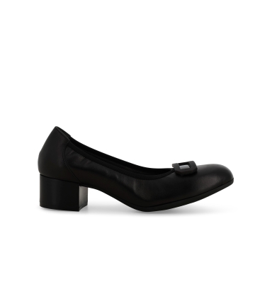 Décolleté donna in pelle nero x5318z