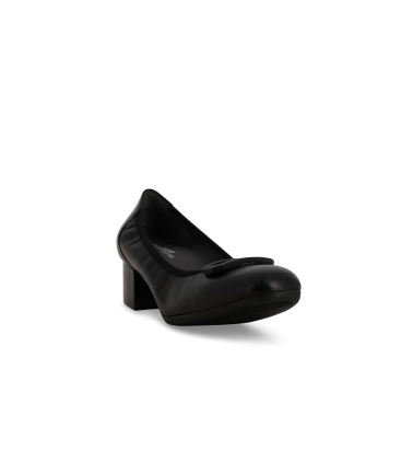 Décolleté donna in pelle nero x5318z