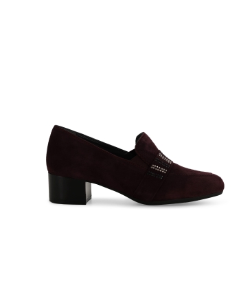 Mocassino donna in camoscio bordo x5320z