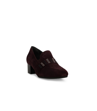 Mocassino donna in camoscio bordo x5320z
