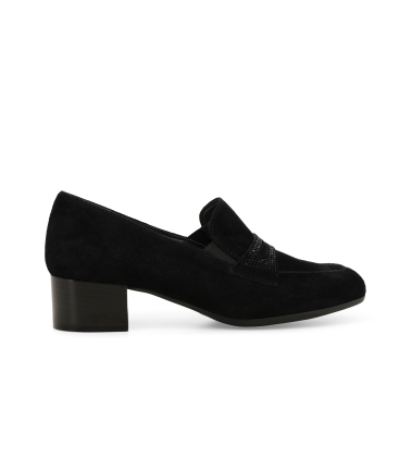 Mocassino donna in camoscio nero x5336z