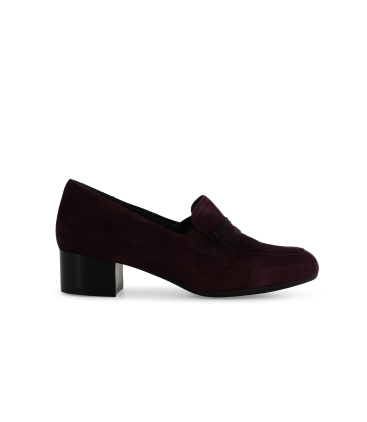 Mocassino donna in camoscio bordo x5336z