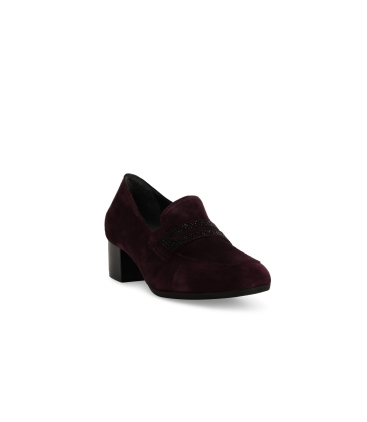 Mocassino donna in camoscio bordo x5336z