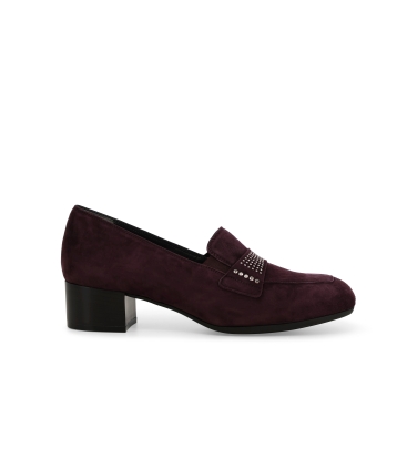Mocassino donna in camoscio bordo x5345z