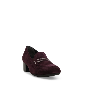 Mocassino donna in camoscio bordo x5345z