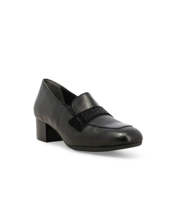Mocassino donna in pelle nero x5345z