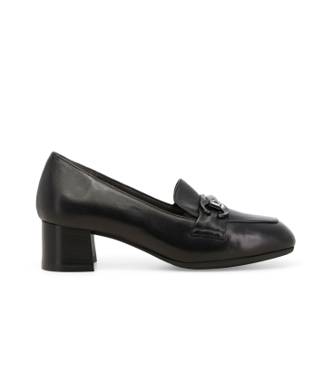 Mocassino donna in morbidissima pelle nero x5354