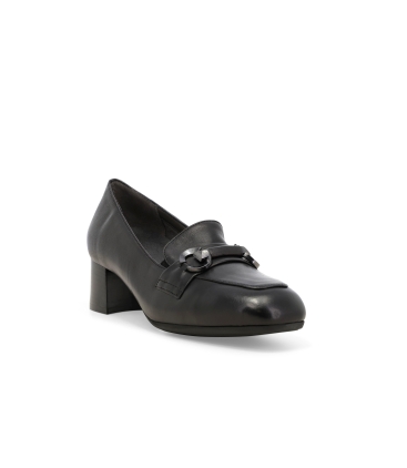 Mocassino donna in morbidissima pelle nero x5354