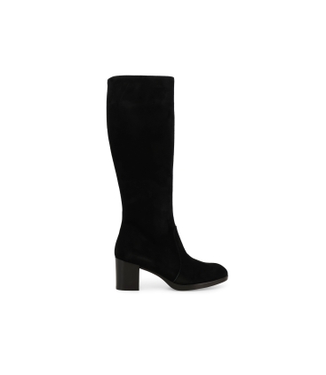 Stivale donna in camoscio nero z244z
