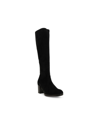Stivale donna in camoscio nero z244z