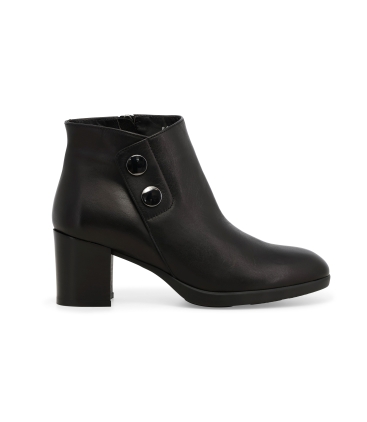Stivaletto donna in morbida pelle nero z246z