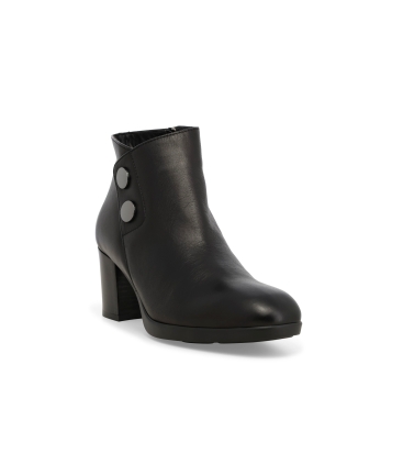 Stivaletto donna in morbida pelle nero z246z