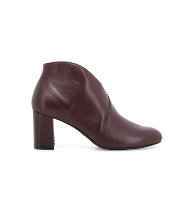 Stivaletto donna in pelle comodi bordo z420z