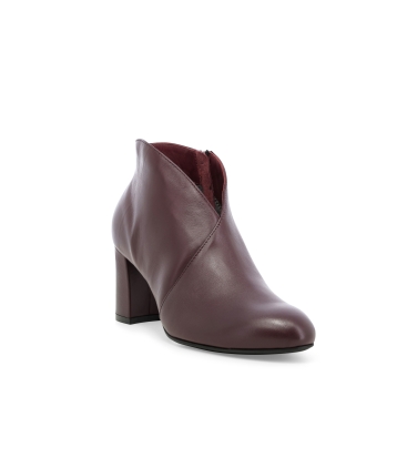 Stivaletto donna in pelle comodi bordo z420z