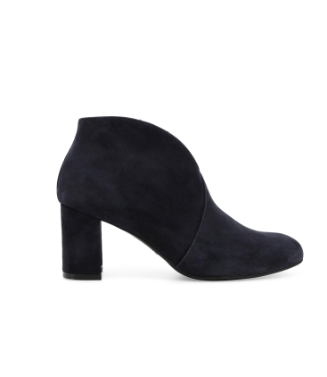 Stivaletto donna in camoscio comodi blu navy z420z