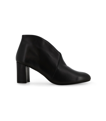 Stivaletto donna in pelle pelle moro scuro z420z