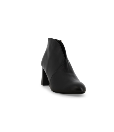 Stivaletto donna in pelle pelle moro scuro z420z