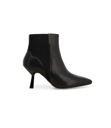 Stivaletto donna elegante in pelle nero z990