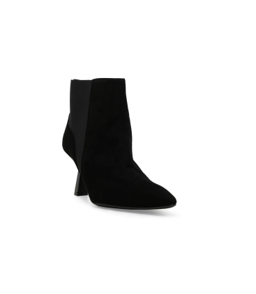 Stivaletto donna elegante in camoscio nero z990