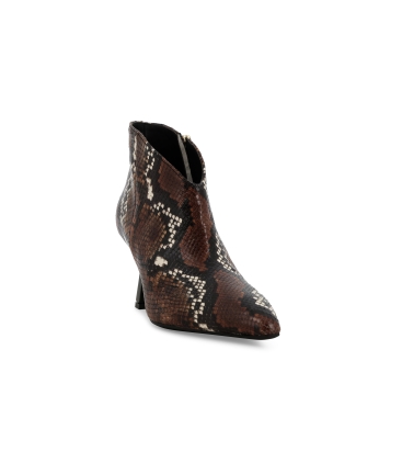 Stivaletto donna in pelle stampa pitone fantasia limited edition