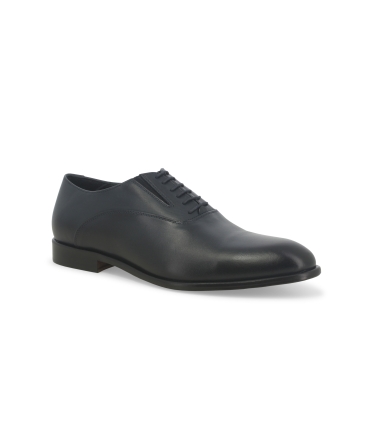 Herren-Oxfordschuhe mit Schn&uuml;rung aus Kalbsleder Dunkelblau u0885z