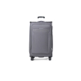Trolley grande in tessuto grigio
