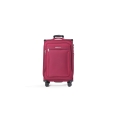 Trolley medio in tessuto rosso